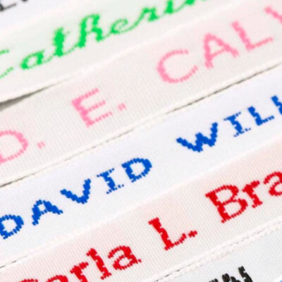 Personalised Woven Name Tapes - Sew On or Iron On