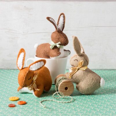 Corinne Lapierre - Trio Of Bunnies - Embroidery Kit