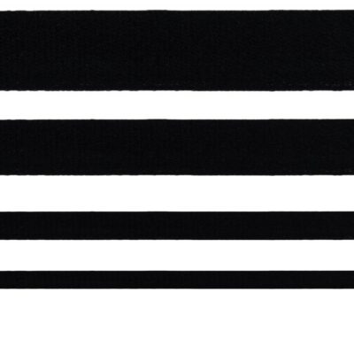 Cotton Tape - Black - Various Widths - per 1m