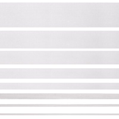 Elastic - Black & White - Various Widths