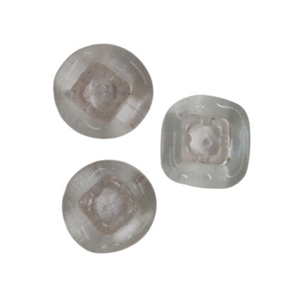 Lionel Nichols - Vintage Glass Clear Press Buttons