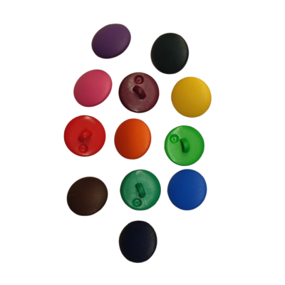 Plain Shanked 15mm Buttons – Various Colours