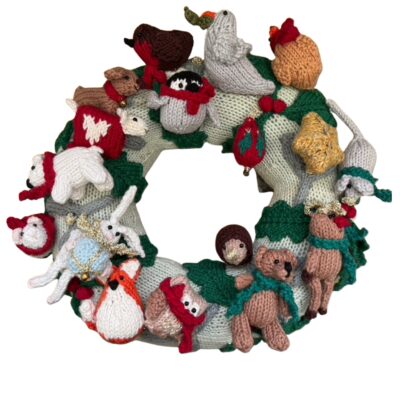Merry Knitmas Advent Wreath Pattern Book and Yarn Kit by Sue Stratford