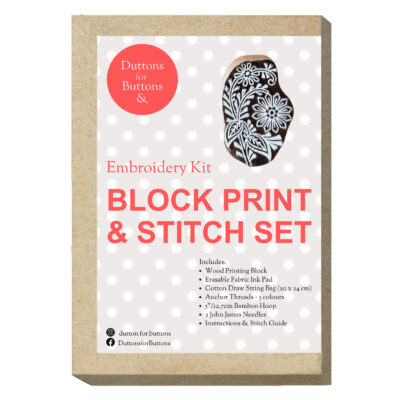 Block Print & Stitch Set - Duttons Exclusive - Floral No.3